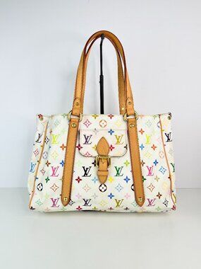 louis vuitton cabas piano handbag monogram multicolor
